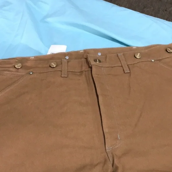 Vintage Carhartt Quilt Lined Work Pants jeans WQ106 SUSPENDER NWT